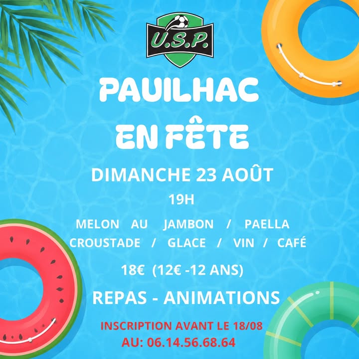 FÊTE À PAUILHAC - DIMANCHE 23 AOÛT