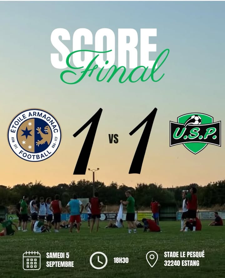 USP Pauilhac 1–1 Étoile Armagnac Foot